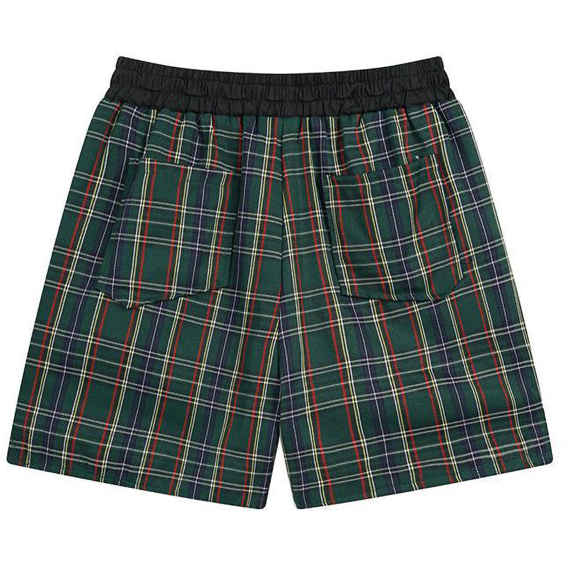 RHUDE Logo-Embroidered Checked Cotton-Flannel Drawstring Shorts